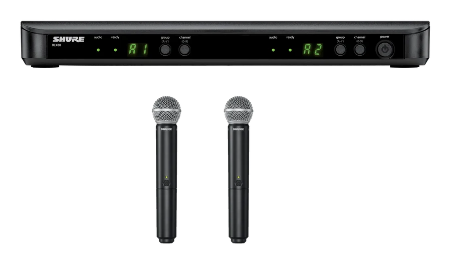 Shure BLX288 dual wireless microphone system
