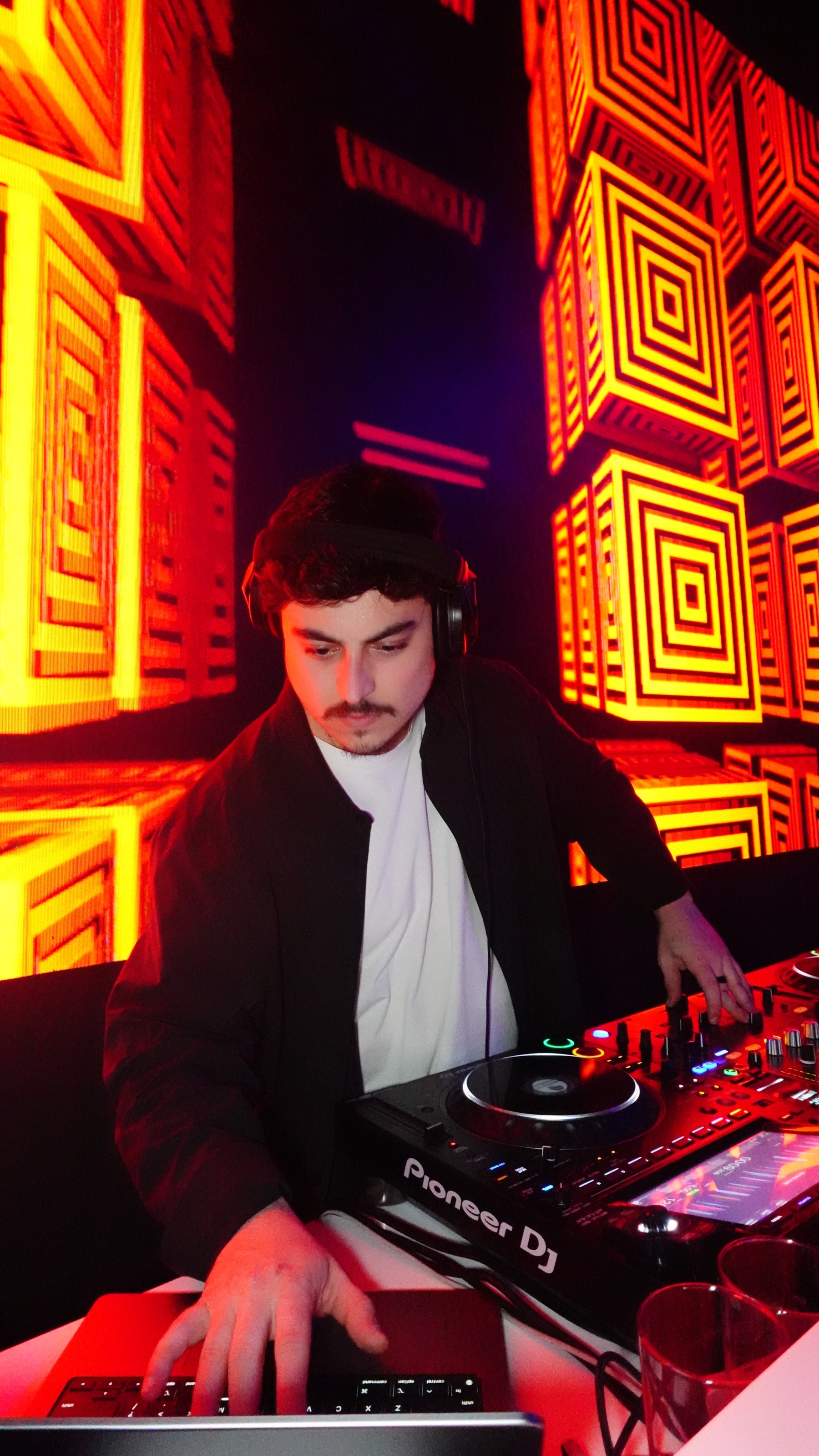 DJ OTEO in the booth at The H late-night residency